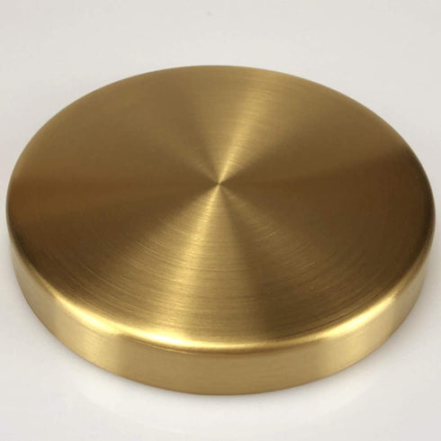 FREELOVE Gold Tray, Round Brass Serving Platter, Bar Circle Decorative Plate, Coffee Table Metal Decor Dishes, Brushed Hammered Coasters, Counter ...