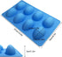 SENHAI 3 Pcs Egg Shape Silicone Molds, 8-Cavity Food-grade Baking Mold for DIY Cake Decoration,Chocolate, Pastry, Muffin, Bread, Ice Cube, Soap - ...