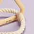 Peps Pet Toy Natural Rubber Triangle w/Cotton Rope (Tan, Small)...