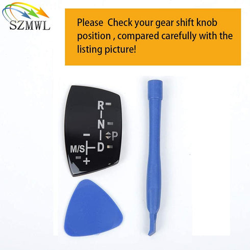 Long Car Gear Sticker Shift Knob Panel Cover for BMW Models X1 X3 X5 X6 F01 F10 F30 F35 F18 GT 1 3 5 6 7 Type (Long)...