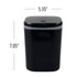 Begale 0.5 Gallon Plastic Mini Garbage Can, Tiny Trash Can with Lid...