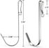 KINCMAX Stainless Steel Heavy Duty S Hooks for Hanging onto Shower Caddy, Bathroom Organizers, Shampoo Holders - Rustproof SUS 304 Steel for Hangi...