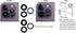 2X Set/6 PCS Back Rear Camera Lens Glass Replacement Kit with Adhesive Pre-Installed Fit for iPhone 13 Pro / 13 Pro Max + Repair Tools + Installat...