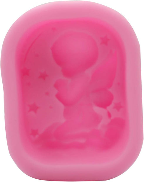 3D Baby Angel Silicone Mold for Cake Decoration, Sugarcraft, Cookie Decor, Jewelry,Pastry, Polymer Clay, Epoxy Resin,Pudding, Handmade Soap Mould ...