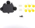 IP68 Waterproof Junction Box, M686 Outdoor Cable 3-Way Electrical Junction Box, Black Plastic Junction Box(T Type)...