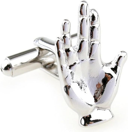 Priestly Blessing Dukhanen Spock Jewish Pair Cufflinks in Presentation Gift Box & Polishing Cloth...