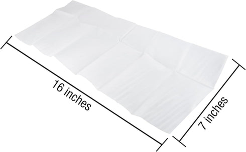 Iron-On Mending Fabric, 7-Inch x 16-Inch Patch for Mending Clothes, White (Three-Pack)...