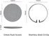 53mm Espresso Puck Screen and Circlip Kit Basket Cap Replacement of 9Barista Espresso Machine, 1.7mm Thickness Reusable Stainless Steel Profession...