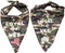 Set of Two Camo Dog Bandanas. One Size fits All, Lightweight, Breathable. Military Veterans, Air Force, Navy, Army, Marines, Pet Accessory, Large ...