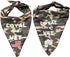 Set of Two Camo Dog Bandanas. One Size fits All, Lightweight, Breathable. Military Veterans, Air Force, Navy, Army, Marines, Pet Accessory, Large ...