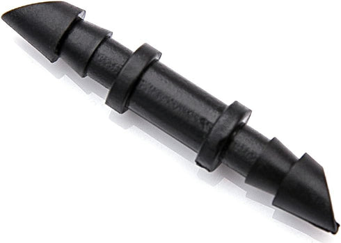 5mm (Dia) Double Barbed Hard Plastic Water Hose Straight Connector Fitting, Micro Drip Irrigation Systems Quick Connect Hose Sprinkler Adapters Fi...