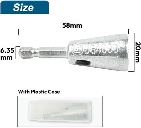 2024 New Upgrade 2pcs Wire Twisting Tool for Drill, 1/4" Hex Shank Cable Wire Twister and Stripper for Electricians, Wire Stripping Tool Wire Nut ...