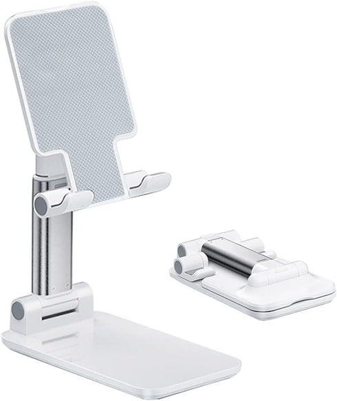 Cell Phone Stand, Angle Height Adjustable Cell Phone Holder with Silicon Pad for Desk Fully Forldable Mobile Phone Holder Compatible with All Mobi...