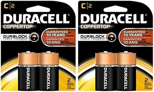 Duracell Coppertop C Batteries, 2ct, 2pk...