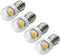 Ruiandsion 4pcs E10 LED Bulb 3V 0.6W 5050 1SMD White 6000K LED Replacement Bulb Upgrade for lamps Flashlights Torch Light,Negative Earth...