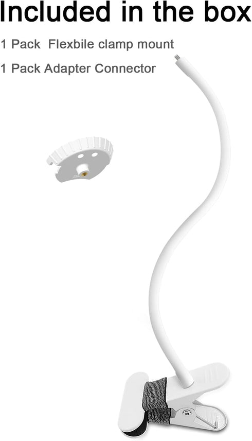 Baby Monitor Mount Compatible with Babysense HD S2/ V43 Baby Monitor and Other Baby Monitor with 1/4 Threaded Hole 15.7 inches Flexible Clip Clamp...