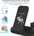 Wireless Charging Station, 3-1 Fast Charging Station, 15W Qi Wireless Station for iPhone, iWatch, AirPod, Samsung Phones, Earphones and Smart Watc...