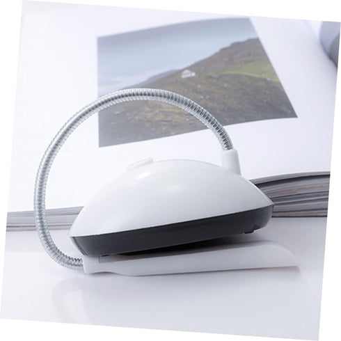 Foldable Table Lamp, White, Plastic, Battery Powered, LED, Desk Lamp for Reading...