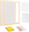 Worown A4 Wooden Paper Making Screen Kit,Paper Making Frames, Mould and Deckle for Paper Making, DIY Paper Crafts...
