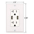 BAOMAIN 3.1Amp Dual USB Receptacle Outlet, 20 Amp Duplex Tamper Resistant Receptacle Plug, Wall Plate Included, UL&CUL Listed, White (Pack of 1)...