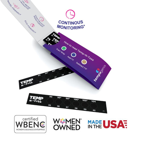 Fast Reading Disposable Forehead Thermometer Strips - Temp-N-Toss for Accurate & Hygienic Adult Temperature Measurement - Easy to Use and Reliable...