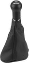 Acouto Car Gear Shift Knob Manual Shifter Knob with Gaiter Boot Cover for Golf 3 for Jetta MK3 1991-1998(5 Speed)...