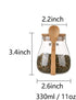 Glass Food Storage Jar Sugar Bowl Tea Jar with Airtight Lid and Spoon...