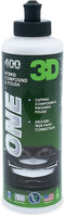 3D One Car Scratch & Swirl Remover Hybrid Rubbing Compound & Polish Buffing Compound for True Paint Correction 8oz Made in USA...