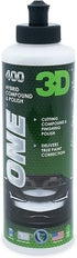 3D One Car Scratch & Swirl Remover Hybrid Rubbing Compound & Polish Buffing Compound for True Paint Correction 8oz Made in USA...