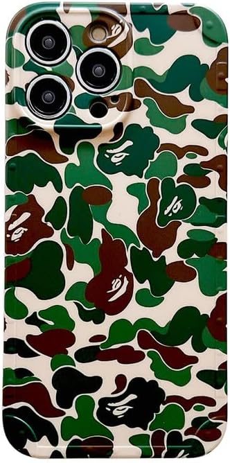 Camo Case Compatible with iPhone 15 Pro Max Case,Camouflage Trendy Pattern for iPhone Case, Slim Soft IMD Fashion Cool Case for Men Boy Teen(15 PM...