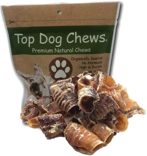 Top Dog Chews - Beef Trachea for Dogs Made in The USA (1 Pound), Irresistible Dog Chews Packed with Flavor and Essential Nutrients, Dog Treats for...