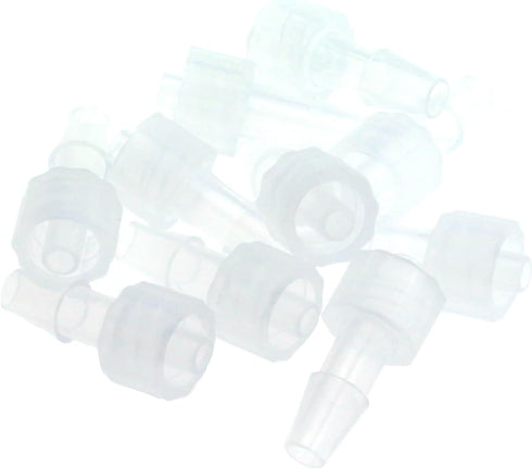 10pcs Male Luer Lock 3/16" Polycarbonate Hose Barb Adapter for Laboratory Biochemical Analytical Instruments...