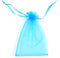 ATCG 25pcs 12x16 Inches Large Drawstring Organza Bags Decoration Festival Wedding Party Favor Pouches (Aqua Blue)...