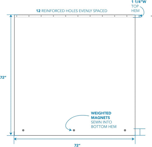 iDesign Waterproof PEVA Plastic Shower Curtain Liner for Use Alone or With Fabric Curtain, 72” x 72”, Clear...