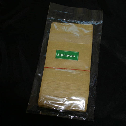 50 Rice Paper Stand-up Zip Pouch with Window (Medium, Natural Kraft)...