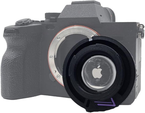 Camera Body Cap with Hidden Tracker Pocket for Apple AirTag and Tile, Fits Sony E-Mount Cameras, BCSEMBC-1...