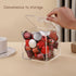 Thickened Acrylic Coffee Pod Holder Organizer Clear Capsule Holder Storage Box, Transparent Desktop Tea Display Case 4.7x4.7x4.7 in, No Assembly R...