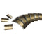 9pcs DIY Handmade Leather Tool Shallow Round Punching Belt Tail Cut Punch Half Round Cut 1/2 Half Round Shallow Half Round Punch C-shaped Punch Ho...