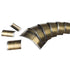 9pcs DIY Handmade Leather Tool Shallow Round Punching Belt Tail Cut Punch Half Round Cut 1/2 Half Round Shallow Half Round Punch C-shaped Punch Ho...
