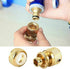 Joywayus 3/4" ID Hose Solid Brass Fitting Closed Flow Garden Tools Quick Repair Damaged Leaky Adapter Garden Water Irrigation Quick Connector (Pac...