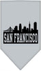 Mirage Pet Products San Francisco Skyline Screen Print Bandana, Small, Grey...