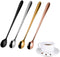 4 Pieces Coffee Spoons Teaspoons Stainless Steel Espresso Spoons Long Handle Soup Spoons Ice Cream Dessert Cake...