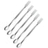 5 Pieces 20cm Stainless Steel Lab Spoon Spatula 2 in 1 Long Handle Laboratory Sampling Spoon Mixing Spatula Double-Ended Reagent Sampling Spoon La...