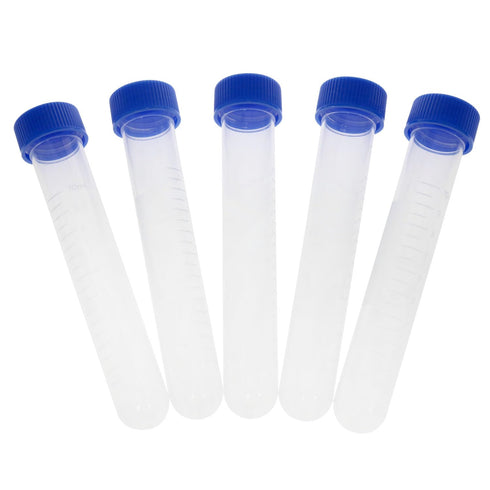 VAKTOK-Plastic centrifuge Tube Plastic Test Tubes Collection Tube with nut and Scale, Laboratory Plastic Frozen Round Bottom Vial Container -16pcs...