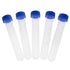 VAKTOK-Plastic centrifuge Tube Plastic Test Tubes Collection Tube with nut and Scale, Laboratory Plastic Frozen Round Bottom Vial Container -16pcs...
