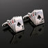 Ace Cufflinks for Men, Lucky Poker Playing Cards Cufflinks, Ace of Spade Cuff Links, Four Aces Shirt Tuxedo Cufflinks, Punk Rock Casino Cards Cuff...