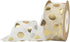 1 Inch Wide Polka Dot Ribbon, Gold Dots Printed Organza Ribbons for Gift Wrapping Hair Bows Craft Sewing Invitation Floral Arrangement (11 Yards)...
