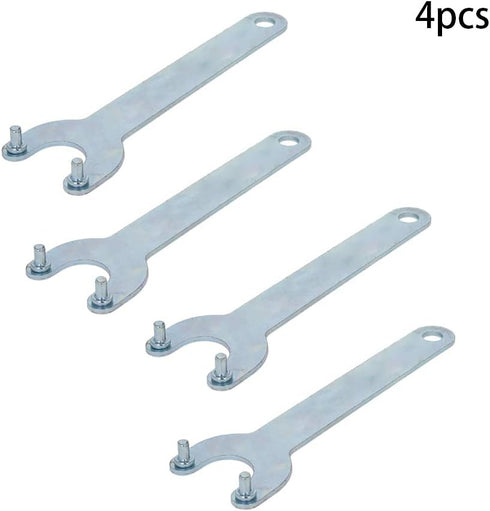 Utoolmart 4Pcs Angle Grinder Wrench, Iron Lock Nut 2 Prong Zinc Plating Finish Spanner for Dewalt Milwaukee Makita Black & Decker Ryobi...