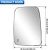 TOP-MAX Dodge Ram Driver Left Side Heated Mirror Glass Compatible with 2009-2018 Dodge Ram 1500 2500 Side View Exterior Convex Mirror Glass 680502...