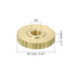 uxcell Knurled Thumb Nuts, 4Pcs M3 x D11mm x H2.5mm Brass Flat Head Through Hole with Collar Flat Head Through Hole Round Knobs Fasteners for 3D P...